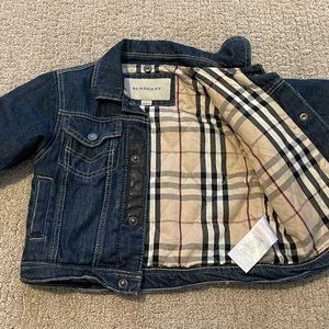 Burberry toddler jean jacket size 12 mos